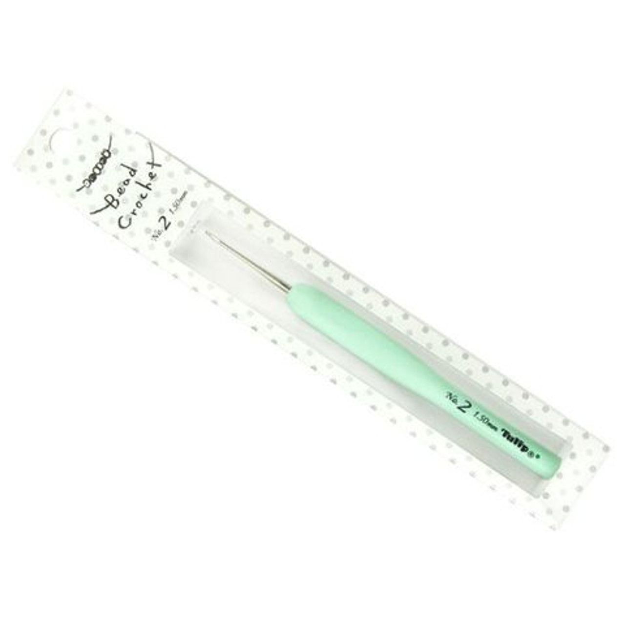 TULIP Sucre Bead Crochet Hook w/Cushion Grip Size #2-1.50mm